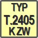 Piktogram - Typ: T.2405-K ZW